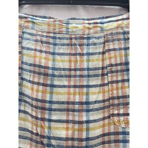 Cato Women's Plus Size 18/20W Plaid Multi-Colored Skort with side Pockets